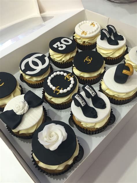 chanel cupcake boxes|luxury Chanel cake ideas.